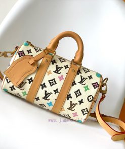 Louis Vuitton Bags M24849 White Black Pillow Bag This Keepall 25 Handbag Is Made Of Louis Vuitton MONOGRAM Eclipse 7pw5warm