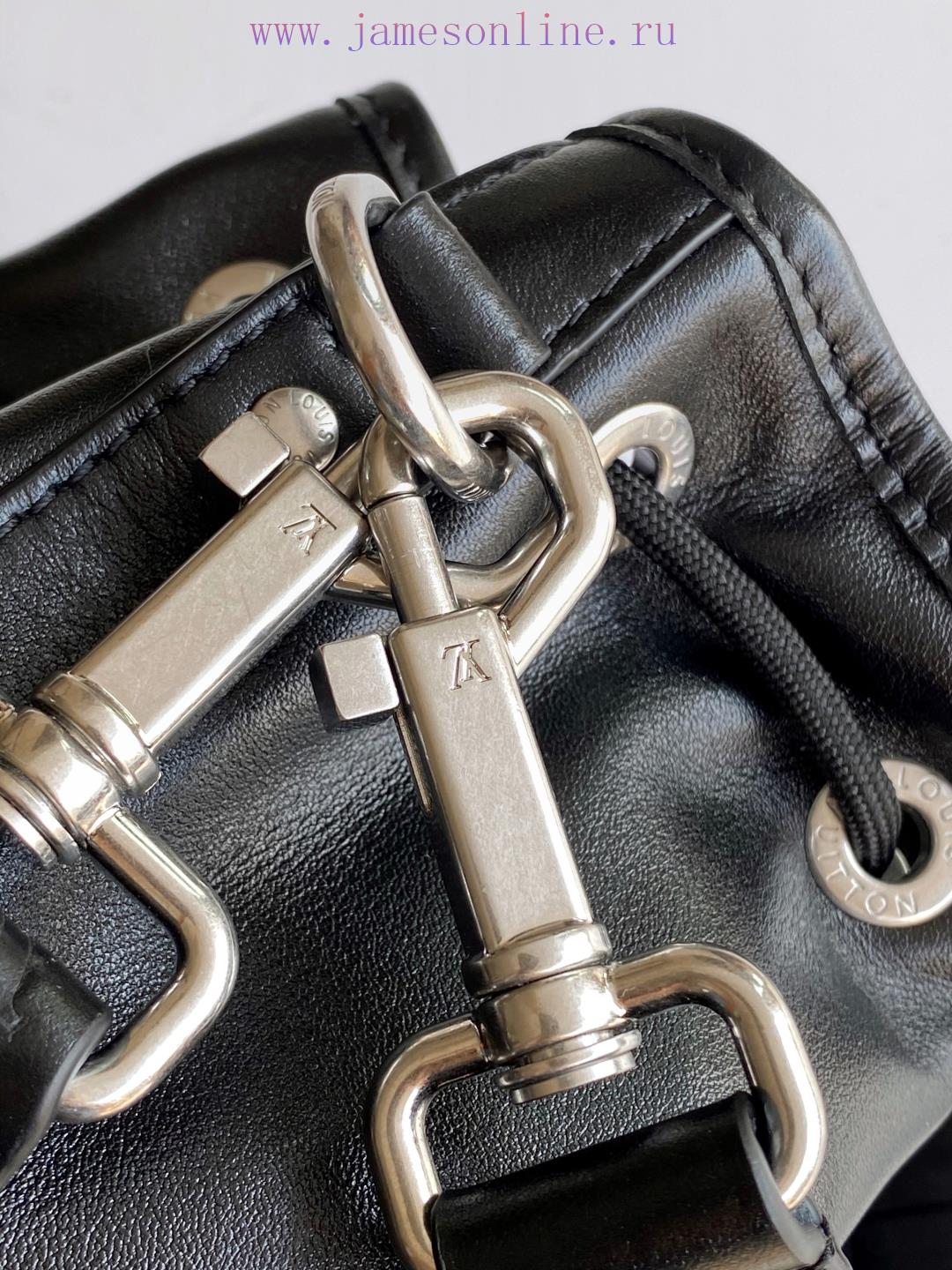 Louis Vuitton Bags M13985 Black 163c Full Leather Handbag NO É CARGO Handbag This No é Cargo Jmlt Small Bucket Bag g8881zqe - Image 8