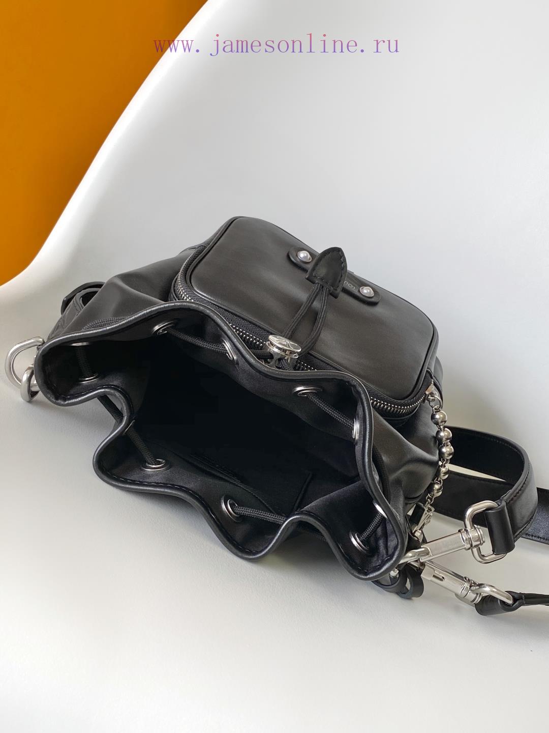 Louis Vuitton Bags M13985 Black 163c Full Leather Handbag NO É CARGO Handbag This No é Cargo Jmlt Small Bucket Bag g8881zqe - Image 9