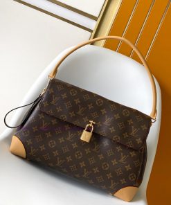 Louis Vuitton Bags M14473 163The Hide Away Handbag Is Made Of Louis Vuitton MONOGRAM Coated Canvas Blending Sharp it4q9b67