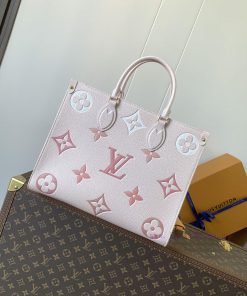 Louis Vuitton Bags M45717 Vanilla Yellow M45718 Sky Blue M45719 PinkThe OnTheGo Medium-sized Tote Bag Is Printed W phi9nbwn