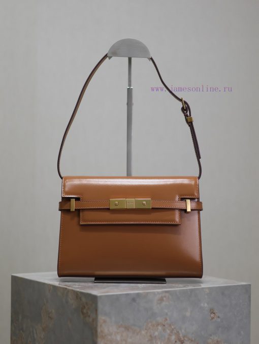 Yves Saint Laurent Bags Earth Gold BuckleManhattan_24cmSynchronized with the new Manhattan baguette bag, small size xbhl1yzm - Image 2
