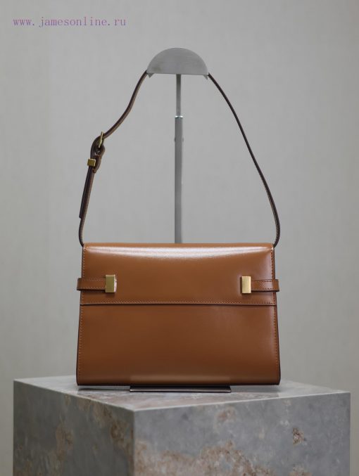 Yves Saint Laurent Bags Earth Gold BuckleManhattan_24cmSynchronized with the new Manhattan baguette bag, small size xbhl1yzm - Image 7