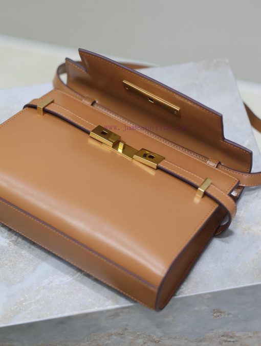 Yves Saint Laurent Bags Earth Gold BuckleManhattan_24cmSynchronized with the new Manhattan baguette bag, small size xbhl1yzm - Image 9