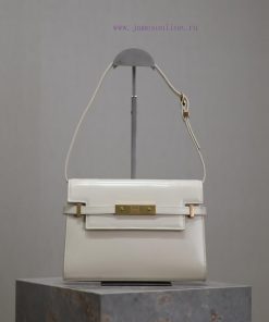 Yves Saint Laurent Bags White gold buckleManhattan_24cmSynchronized with the new Manhattan baguette bag, small size tfs8f1w8