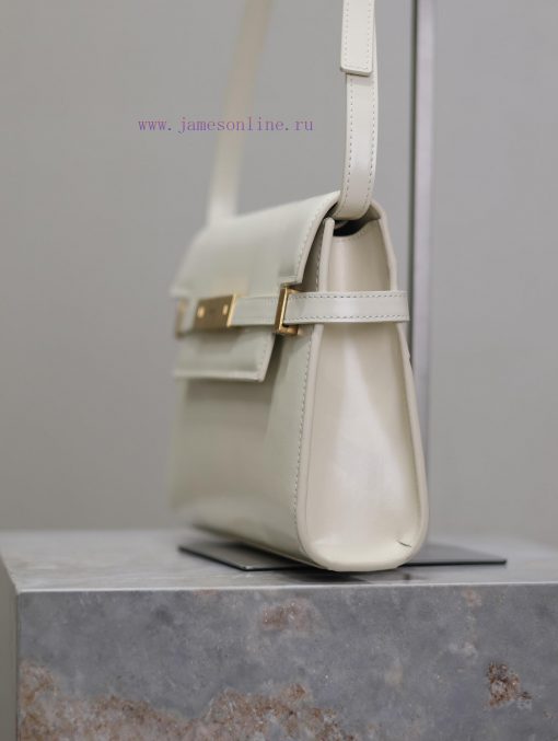Yves Saint Laurent Bags White gold buckleManhattan_24cmSynchronized with the new Manhattan baguette bag, small size tfs8f1w8 - Image 6