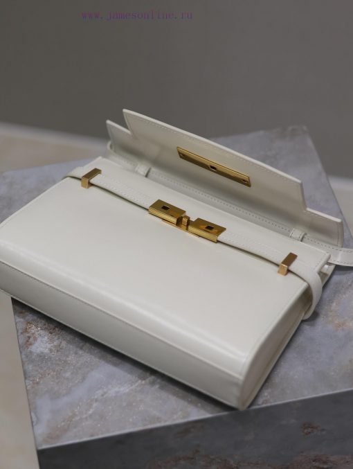 Yves Saint Laurent Bags White gold buckleManhattan_24cmSynchronized with the new Manhattan baguette bag, small size tfs8f1w8 - Image 9
