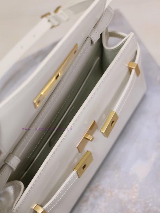 Yves Saint Laurent Bags White gold buckleManhattan_24cmSynchronized with the new Manhattan baguette bag, small size tfs8f1w8 - Image 10
