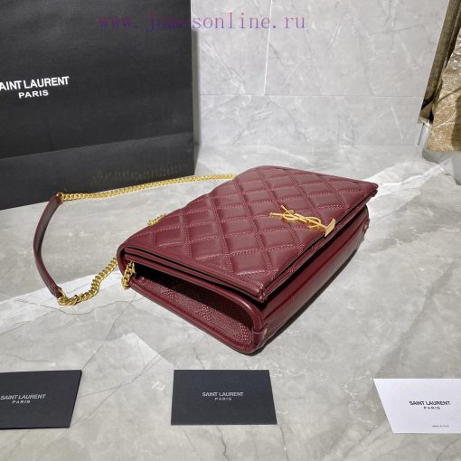 Yves Saint Laurent Bags 𝘽𝙀𝘾𝙆𝙔 𝟮𝟱𝙘𝙢Becky diamond stitched lambskin chain bagAbsolutely right, it belongs to the "Love ab67f6i5 - Image 8
