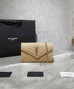 Yves Saint Laurent Bags 𝑴𝒐𝒏𝒐𝒈𝒓𝒂𝒎 𝑾𝒐𝒄 MONOGRAM caviar pattern envelope package A super practical small bag, the most 4iib3d8y