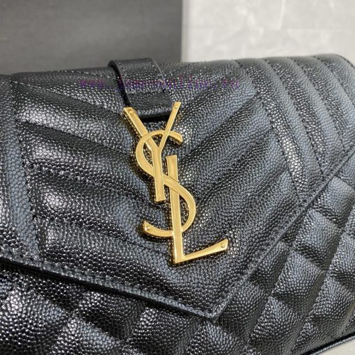 Yves Saint Laurent Bags 𝑴𝒐𝒏𝒐𝒈𝒓𝒂𝒎 𝑾𝒐𝒄 MONOGRAM caviar pattern envelope package A super practical small bag, the most w4ufsvly - Image 4
