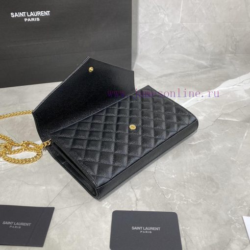Yves Saint Laurent Bags 𝑴𝒐𝒏𝒐𝒈𝒓𝒂𝒎 𝑾𝒐𝒄 MONOGRAM caviar pattern envelope package A super practical small bag, the most w4ufsvly - Image 6