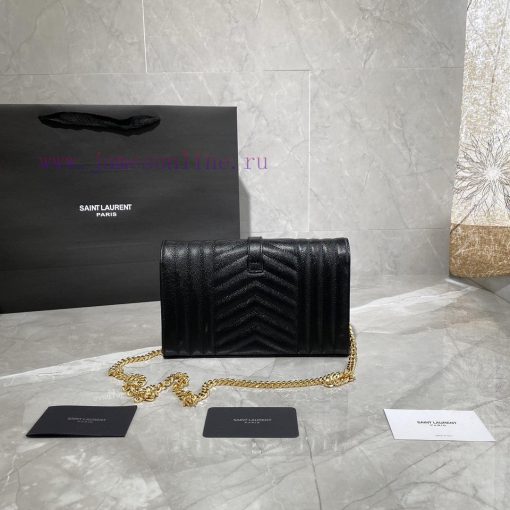 Yves Saint Laurent Bags 𝑴𝒐𝒏𝒐𝒈𝒓𝒂𝒎 𝑾𝒐𝒄 MONOGRAM caviar pattern envelope package A super practical small bag, the most w4ufsvly - Image 9