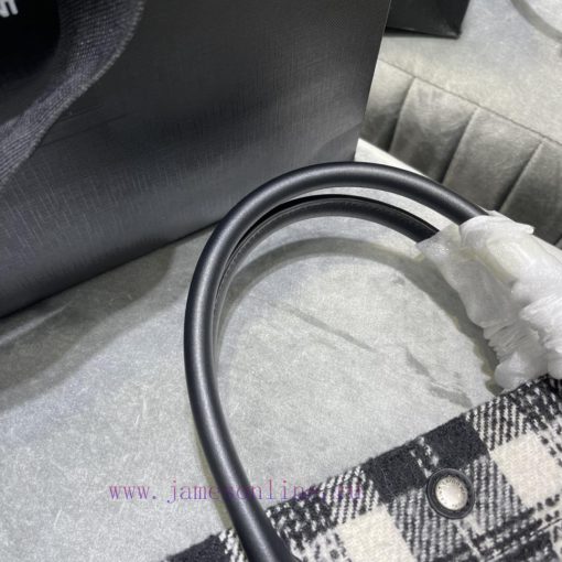 Yves Saint Laurent Bags Vertical version _ Black and white gridRive Gauche Tote Bag, Left Bank Shopping Bag ️, from mgyecojl - Image 4