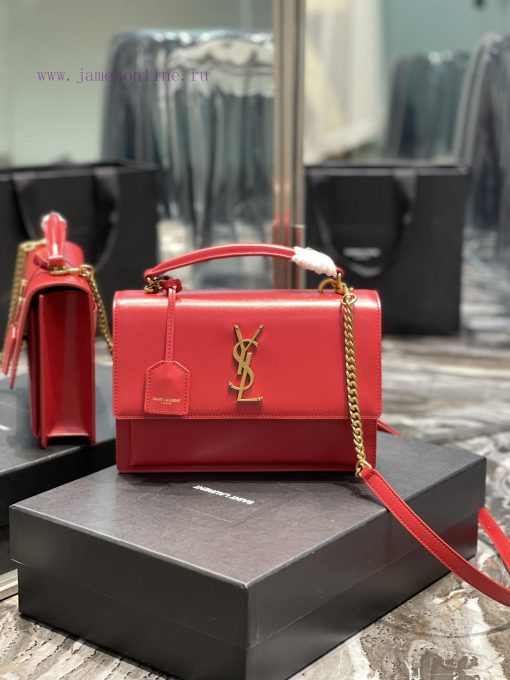Yves Saint Laurent Bags 𝙉𝙚𝙬 𝙢𝙚𝙙𝙞𝙪𝙢 𝙨𝙪𝙣𝙨𝙚𝙩The Sunset bag is a new member of the Sunset family, with a newly designed bhnlesuh - Image 2