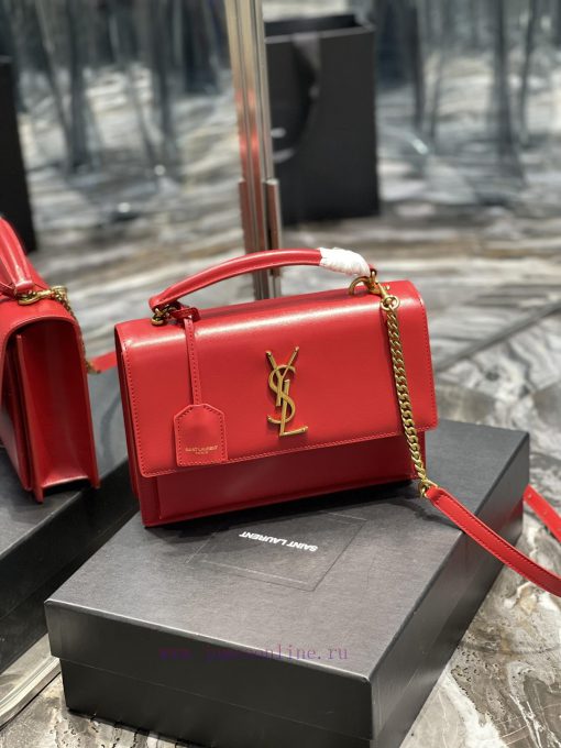 Yves Saint Laurent Bags 𝙉𝙚𝙬 𝙢𝙚𝙙𝙞𝙪𝙢 𝙨𝙪𝙣𝙨𝙚𝙩The Sunset bag is a new member of the Sunset family, with a newly designed bhnlesuh - Image 3