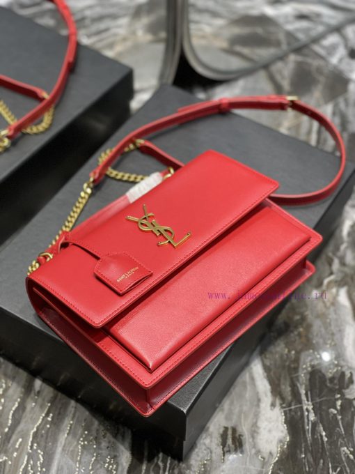 Yves Saint Laurent Bags 𝙉𝙚𝙬 𝙢𝙚𝙙𝙞𝙪𝙢 𝙨𝙪𝙣𝙨𝙚𝙩The Sunset bag is a new member of the Sunset family, with a newly designed bhnlesuh - Image 8