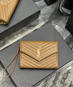 Yves Saint Laurent Bags 𝑴𝑶𝑵𝑶𝑮𝑹𝑨𝑴 _ Caviar handbag, with detachable wrist strap, wear-resistant caviar pattern, 100% 455x2n9i