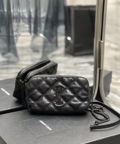 Yves Saint Laurent Bags The latest BECKY diamond stitched double zipper clutch is made of delicate original sheepski rc90220f