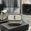 Yves Saint Laurent Bags Spring and summer cotton and linen stripes paired with leather for a la look 🧏 ‍️Popular Nik tum1v3a8