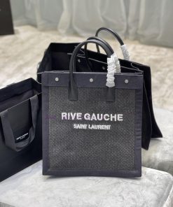 Yves Saint Laurent Bags Summer limited edition weaving styleVertical version - Live Gauche Tote Bag, Left Bank Shopp ii9ng5rf