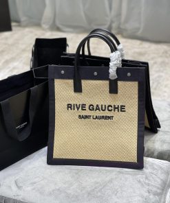 Yves Saint Laurent Bags Summer limited edition weaving styleVertical version - Live Gauche Tote Bag, Left Bank Shopp 5ro4815f