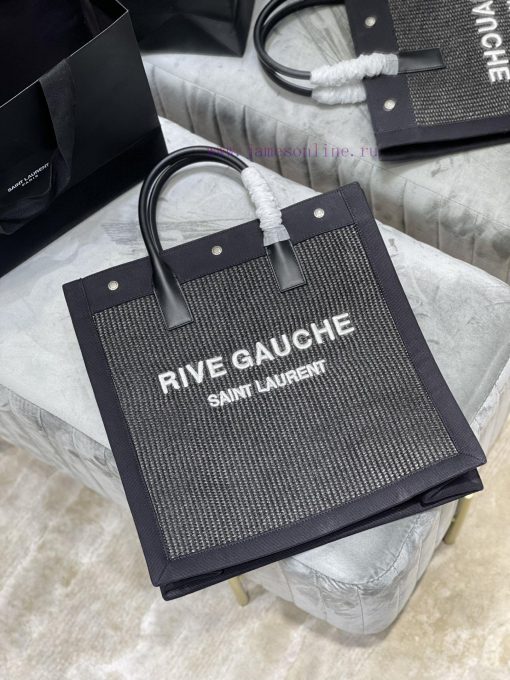 Yves Saint Laurent Bags Summer limited edition weaving styleVertical version - Live Gauche Tote Bag, Left Bank Shopp ii9ng5rf - Image 3