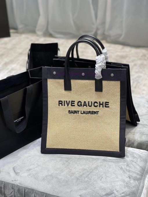 Yves Saint Laurent Bags Summer limited edition weaving styleVertical version - Live Gauche Tote Bag, Left Bank Shopp 5ro4815f - Image 2