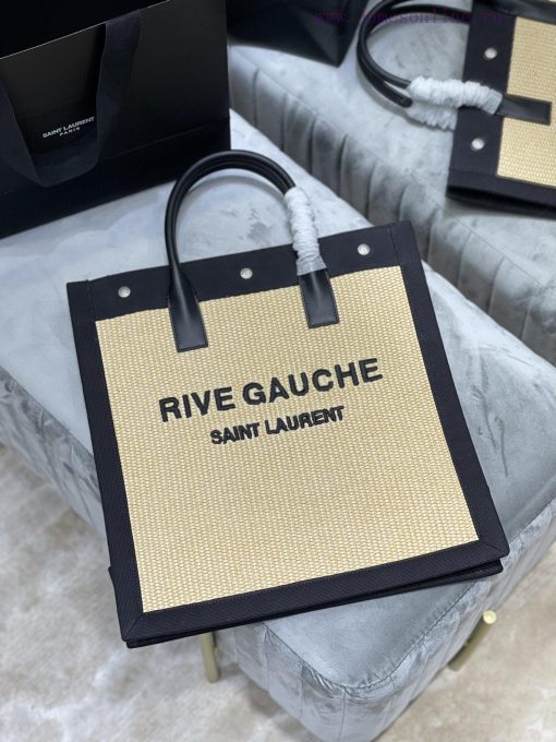 Yves Saint Laurent Bags Summer limited edition weaving styleVertical version - Live Gauche Tote Bag, Left Bank Shopp 5ro4815f - Image 3