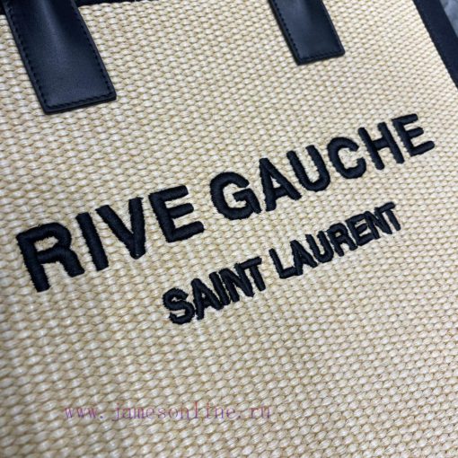 Yves Saint Laurent Bags Summer limited edition weaving styleVertical version - Live Gauche Tote Bag, Left Bank Shopp 5ro4815f - Image 6