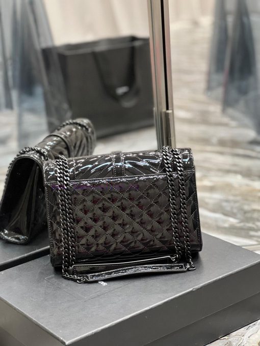 Yves Saint Laurent Bags Envelope black patent leather with black buckleMedium stitched genuine leather envelope bagC udyikzhd - Image 7
