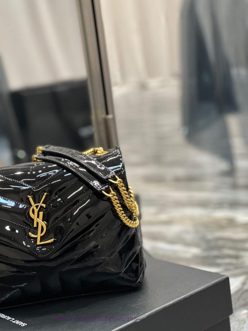 Yves Saint Laurent Bags ▪ 𝑳𝑶𝑼𝑳𝑶𝑼  ▪  New colorBlack patent leather with gold buckle_The latest upgraded version of 8530evpz - Image 4