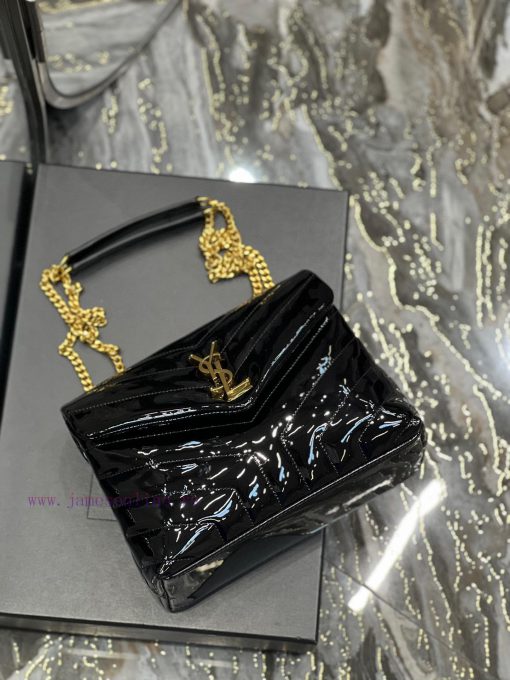 Yves Saint Laurent Bags ▪ 𝑳𝑶𝑼𝑳𝑶𝑼  ▪  New colorBlack patent leather with gold buckle_The latest upgraded version of 8530evpz - Image 8