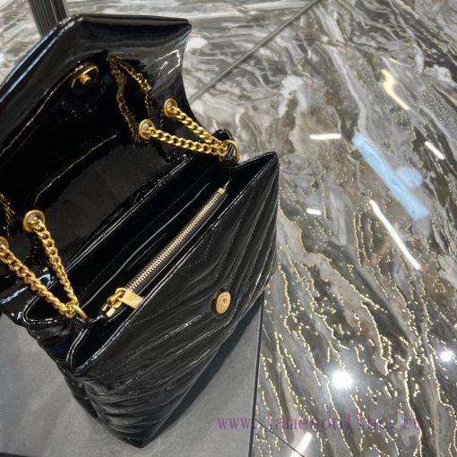 Yves Saint Laurent Bags ▪ 𝑳𝑶𝑼𝑳𝑶𝑼  ▪  New colorBlack patent leather with gold buckle_The latest upgraded version of 8530evpz - Image 10