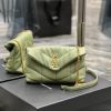 Yves Saint Laurent Bags Avocado Green Gold Button𝙇𝙤𝙪𝙡𝙤𝙪𝙋𝙛𝙛𝙚𝙧𝙢𝙞⼉𝙣𝙞 _ Mini crossbody bag is coming. The whole bag is m 1tge7a78