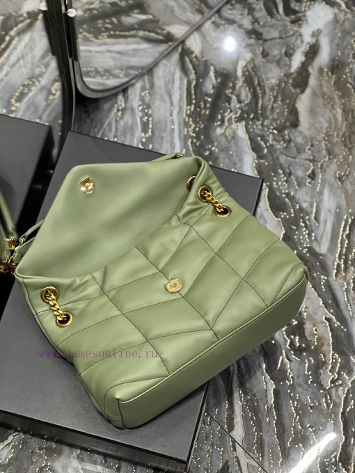 Yves Saint Laurent Bags Avocado Green Gold Button𝙇𝙤𝙪𝙡𝙤𝙪𝙋𝙪𝙛𝙛𝙚𝙧 Quilted lamb leather bag, made of 100% lambskin, with 9iprkcvy - Image 9