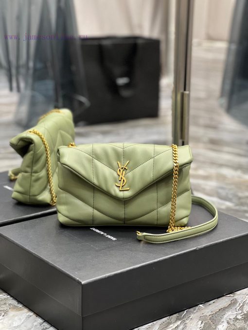 Yves Saint Laurent Bags Avocado Green Gold Button𝙇𝙤𝙪𝙡𝙤𝙪𝙋𝙛𝙛𝙚𝙧𝙢𝙞⼉𝙣𝙞 _ Mini crossbody bag is coming. The whole bag is m 1tge7a78 - Image 2