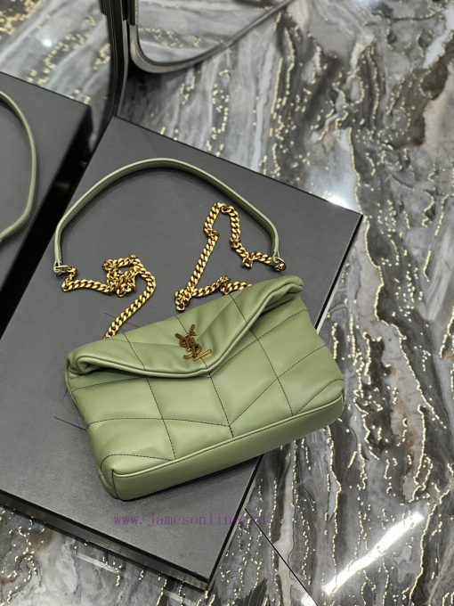 Yves Saint Laurent Bags Avocado Green Gold Button𝙇𝙤𝙪𝙡𝙤𝙪𝙋𝙛𝙛𝙚𝙧𝙢𝙞⼉𝙣𝙞 _ Mini crossbody bag is coming. The whole bag is m 1tge7a78 - Image 7