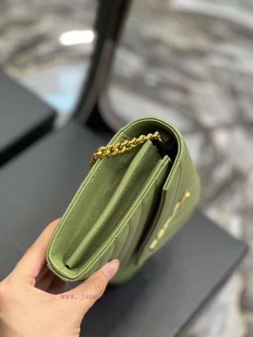 Yves Saint Laurent Bags 𝑴𝒐𝒏𝒐𝒈𝒓𝒂𝒎 𝑾𝒐𝒄 MONOGRAM caviar pattern envelope package A super practical small bag, the most kdjukx6w - Image 6