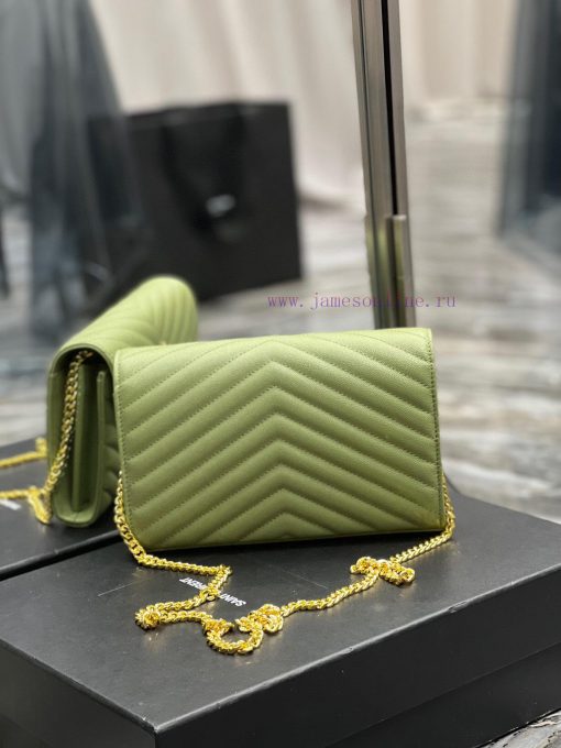 Yves Saint Laurent Bags 𝑴𝒐𝒏𝒐𝒈𝒓𝒂𝒎 𝑾𝒐𝒄 MONOGRAM caviar pattern envelope package A super practical small bag, the most kdjukx6w - Image 7