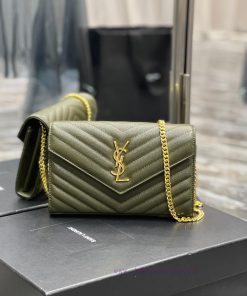 Yves Saint Laurent Bags 𝑴𝒐𝒏𝒐𝒈𝒓𝒂𝒎 𝑾𝒐𝒄 MONOGRAM caviar pattern envelope package A super practical small bag, the most 29gbghpm
