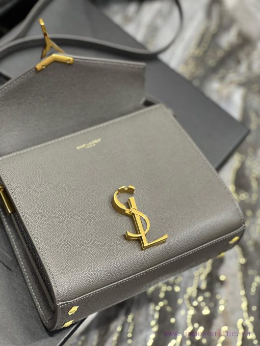 Yves Saint Laurent Bags The other design of the CASSANDRA mini handbag series is its rotating metal buckle, which is jkmmb3do - Image 9