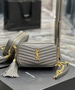 Yves Saint Laurent Bags Grey gold buckle_Top class imported cowhide camera bag, ZP open mold printing, to be identic u737wwhg