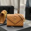 Yves Saint Laurent Bags Envelope Caramel Gold BuckleMedium grained embossed quilted genuine leather envelope bagClas 9puxrfl6