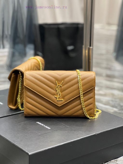 Yves Saint Laurent Bags 𝑴𝒐𝒏𝒐𝒈𝒓𝒂𝒎 𝑾𝒐𝒄 MONOGRAM caviar pattern envelope package A super practical small bag, the most 82df21qb