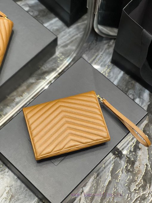 Yves Saint Laurent Bags 𝑴𝑶𝑵𝑶𝑮𝑹𝑨𝑴 _ Caviar handbag, with detachable wrist strap, wear-resistant caviar pattern, 100% dohtynla - Image 6