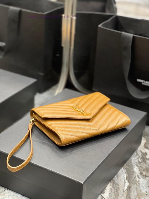 Yves Saint Laurent Bags 𝑴𝑶𝑵𝑶𝑮𝑹𝑨𝑴 _ Caviar handbag, with detachable wrist strap, wear-resistant caviar pattern, 100% dohtynla - Image 8