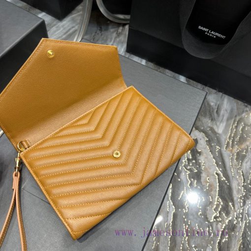 Yves Saint Laurent Bags 𝑴𝑶𝑵𝑶𝑮𝑹𝑨𝑴 _ Caviar handbag, with detachable wrist strap, wear-resistant caviar pattern, 100% dohtynla - Image 9