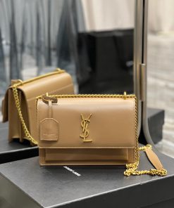 Yves Saint Laurent Bags 𝑺𝒖𝒏𝒔𝒆𝒕 𝟮𝟮𝒄𝒎Milk tea gold buckleThe unbeatable classic toothpick patterned sunset bag has bee 0y3yp1av