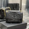 Yves Saint Laurent Bags Popular Nikki Black with Gold Chain - NewBreakthrough in using used oil wax cowhide, the wax 7cmqu0n5